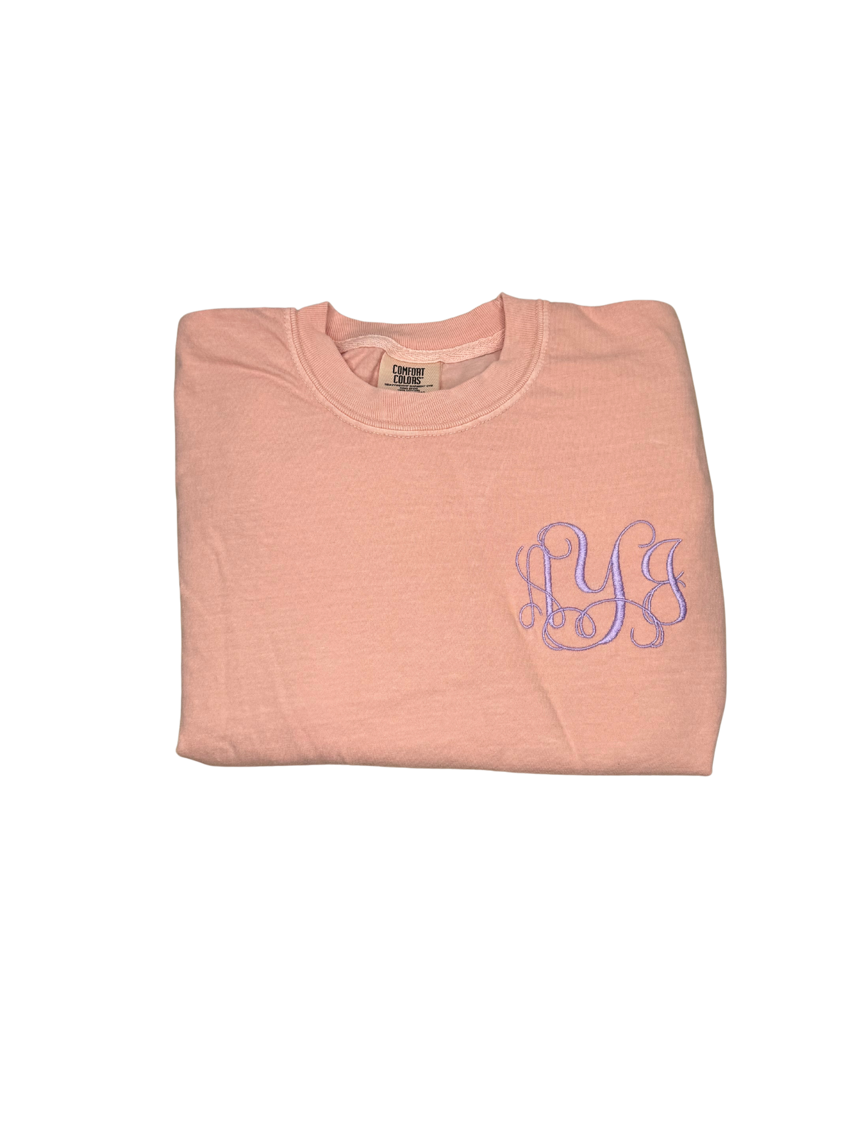 Comfort Colors Long Sleeved Monogrammed T-Shirt