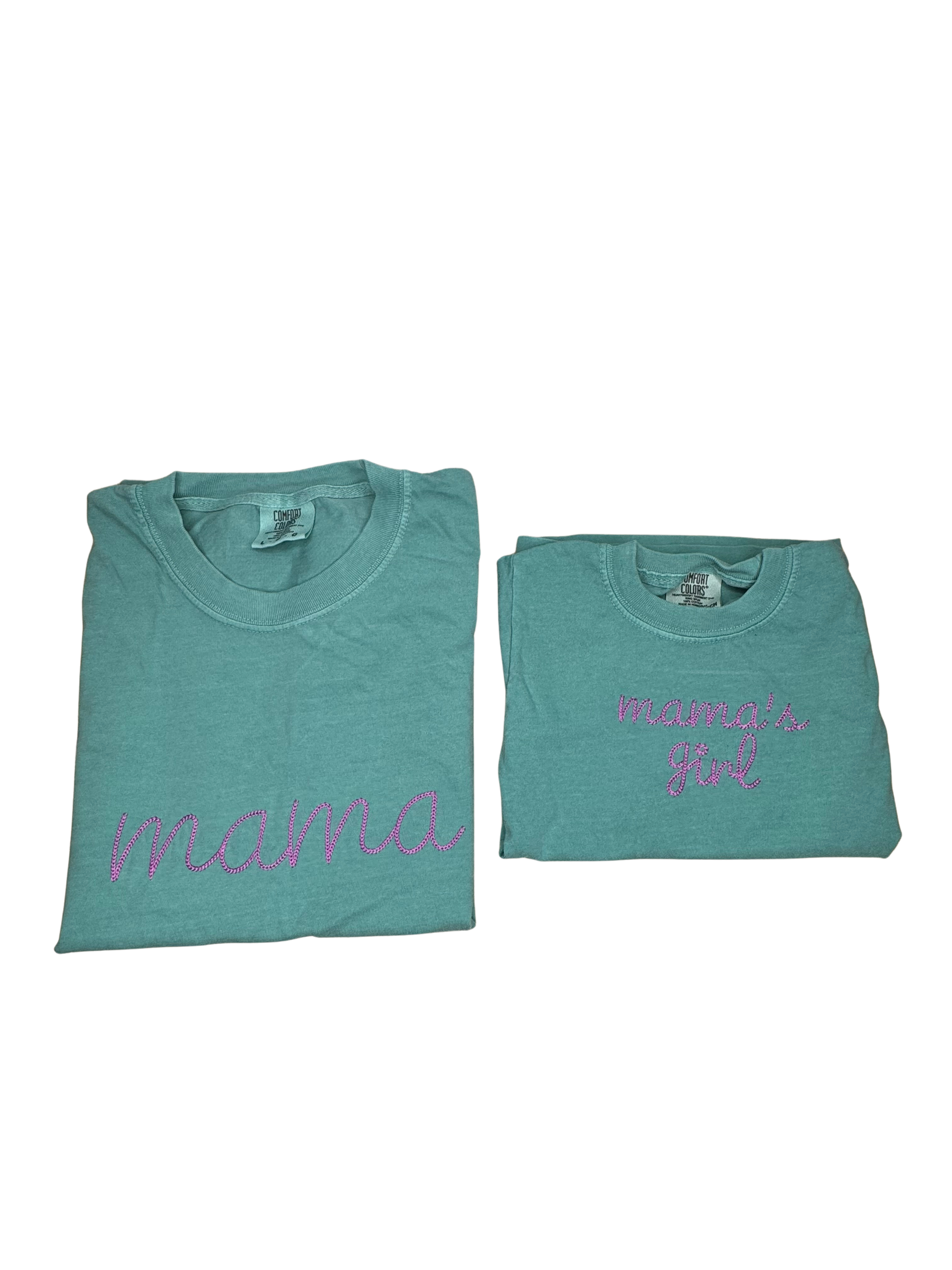 Comfort Colors Mama & Mama's Girl Embroidered