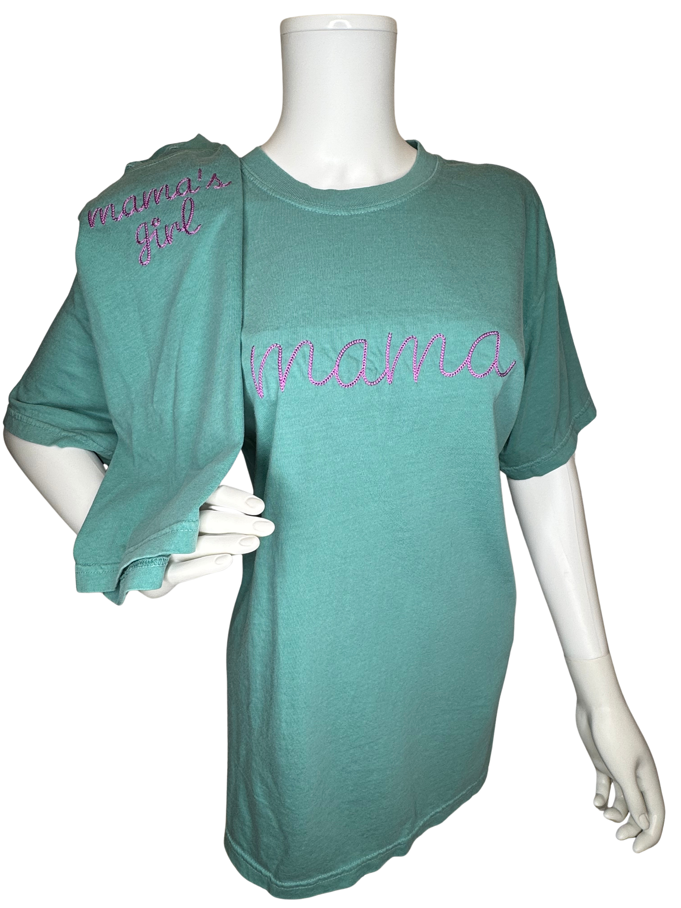 Comfort Colors Mama & Mama's Girl Embroidered