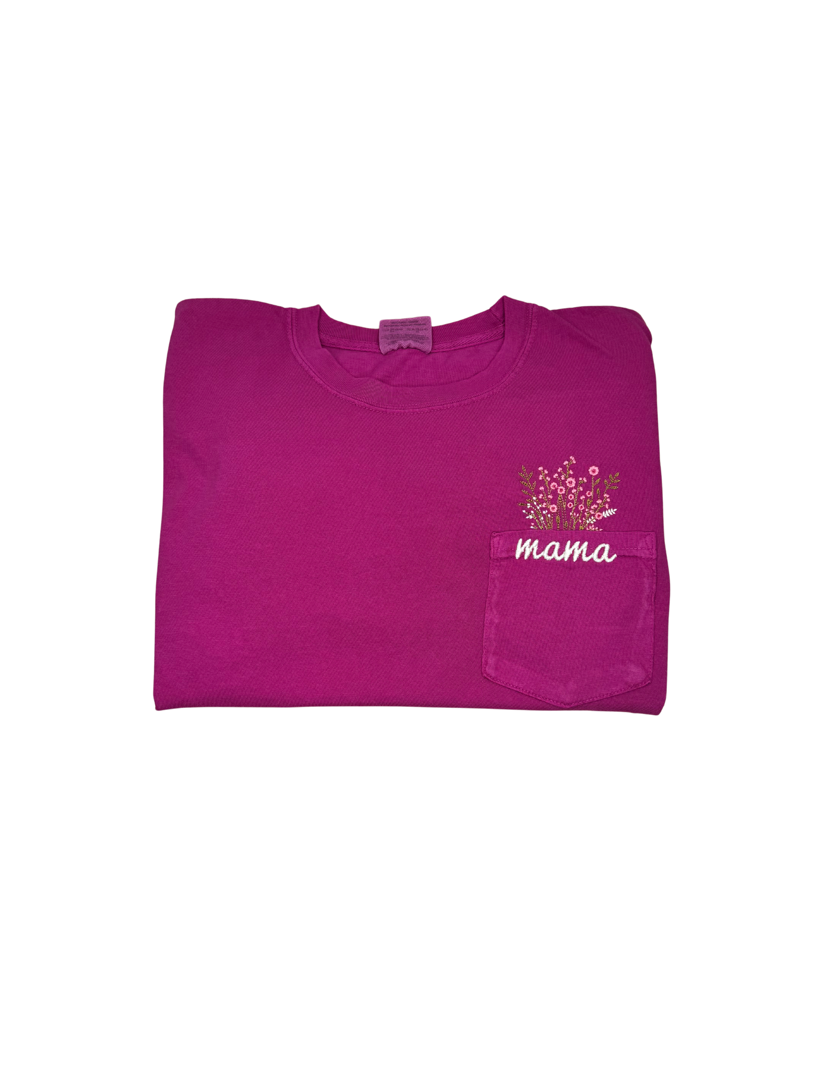 Comfort Colors LS Monogrammed T Floral Monogram